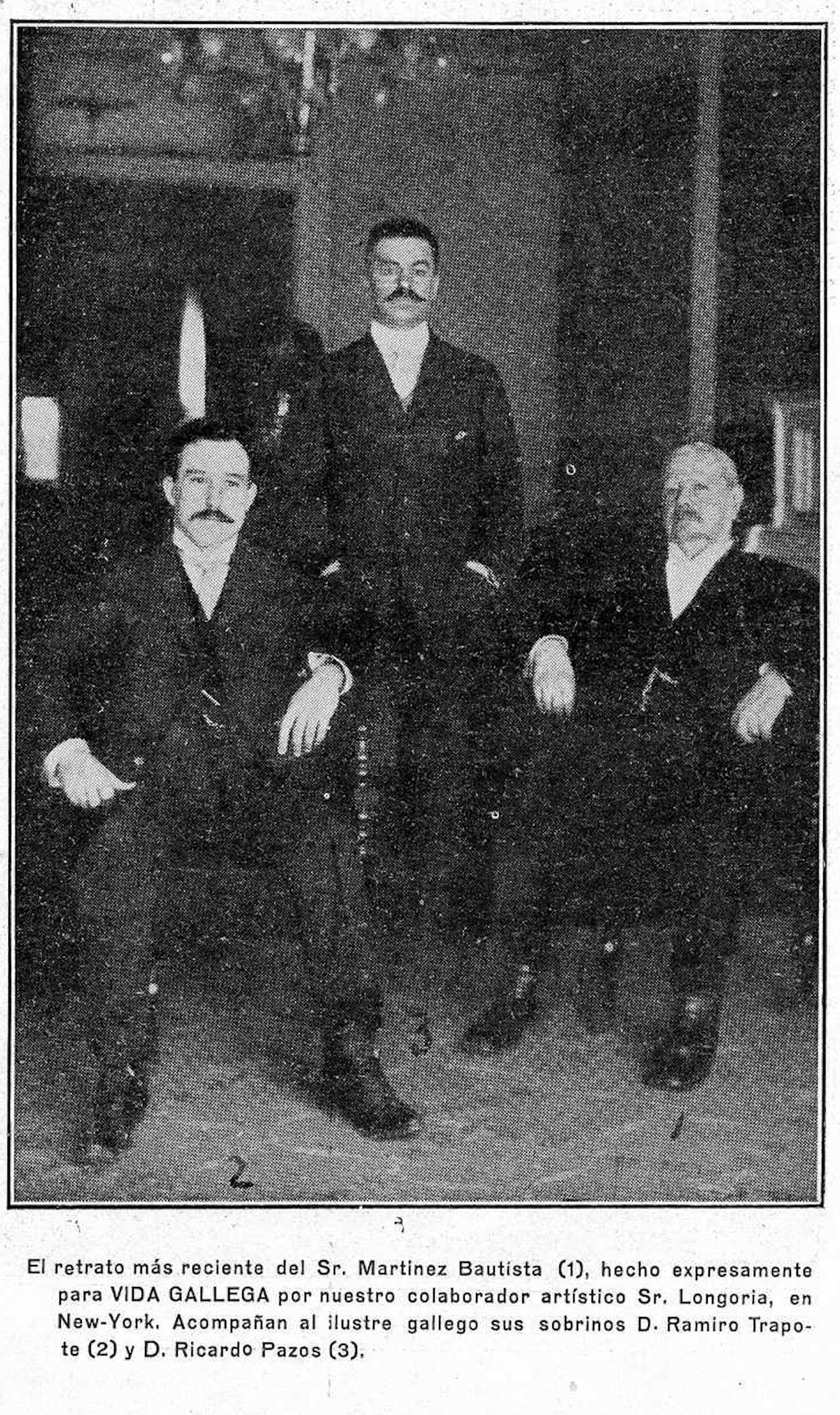 Marcelino Pérez, tabaqueiro que foi presidente de “La Nacional” (Vida gallega, abril 1910)