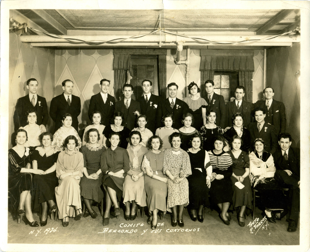 Comité de Bergondo y sus contornos, Nova York (1934) (Arquivo Municipal de Bergondo)