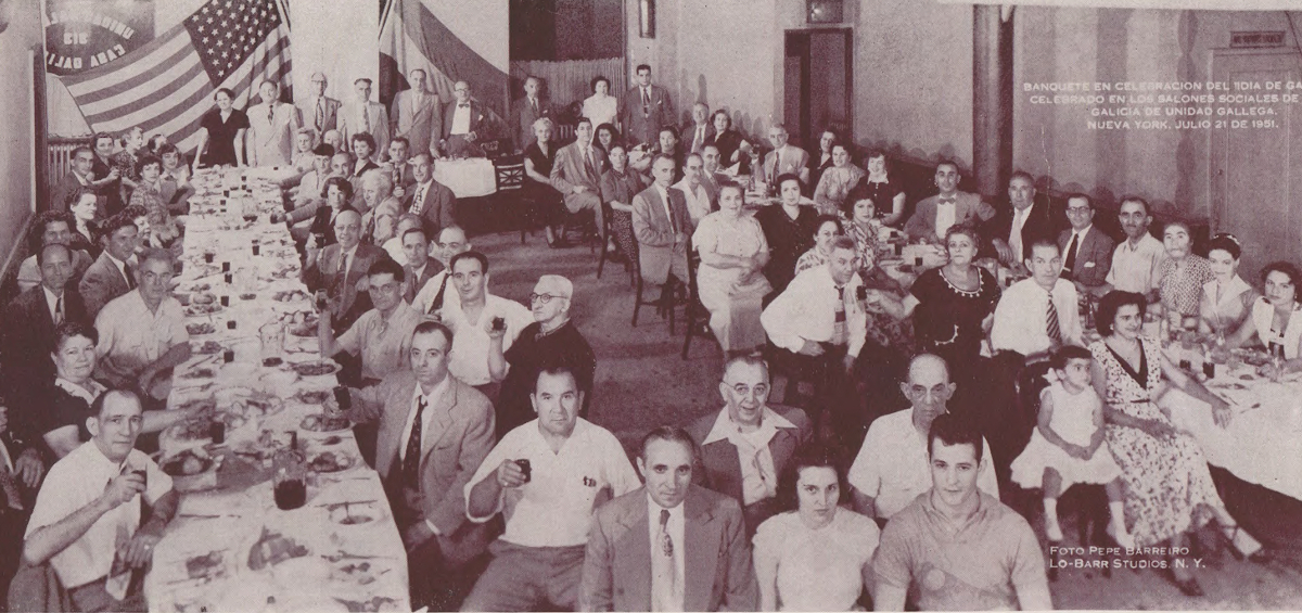 Banquete en Casa Galicia, Nova York (1950) 