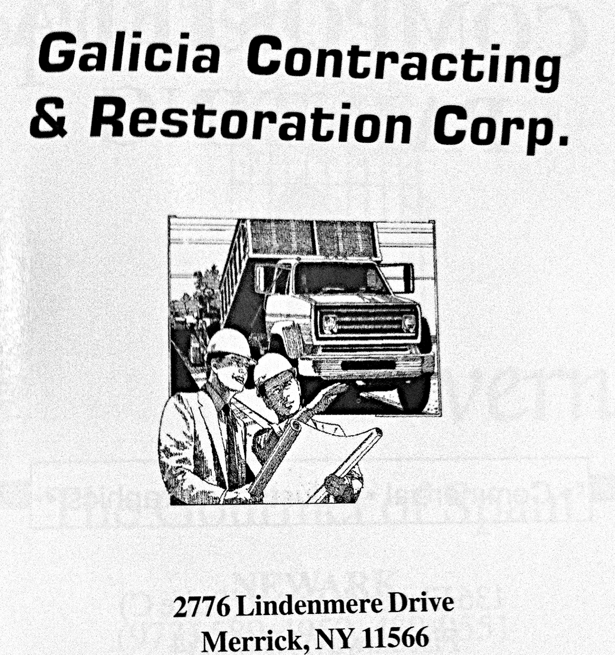 Galicia Contracting (construción) (Nova York) (Arquivo da Emigración Galega)